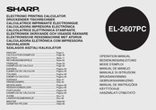 Sharp EL-2607PC Mode D'emploi