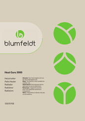 Blumfeldt Heat Guru 3000 Manuel