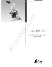 Leica DM LSP Mode D'emploi