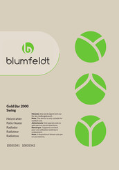 Blumfeldt Gold Bar 2000 Swing Manuel