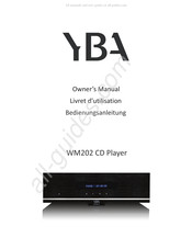 YBA WM202 Livret D'utilisation