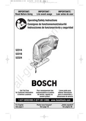 Bosch 52318 Consignes De Fonctionnement/Sécurité