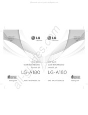 LG A180 Guide De L'utilisateur