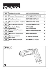 Makita DF012D Manuel D'instructions