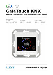 elsner elektronik Cala Touch KNX TH Installation Et Réglage