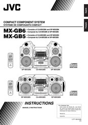 JVC SP-MXGB6 Manuel D'instructions