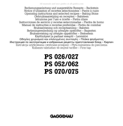 Gaggenau PS 026 Notice D'utilisation