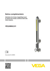Vega MAG 81 Notice Complémentaire