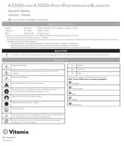Vitamix Ascent A3500i Mode D'emploi