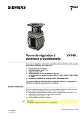 Siemens VKP40.50 Manuel D'instructions