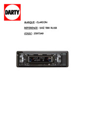Clarion DXZ588RUSB Mode D'emploi