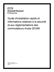 HP Aruba 3810M Guide D'installation Rapide
