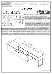 Home affaire EVORA UP 01199 Instructions D'assemblage