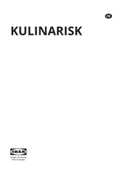 IKEA KULINARISK 704.210.83 Mode D'emploi