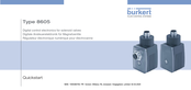 Burkert 8605 Guide Rapide