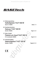 BASETech T-HLP 1800 W Notice D'emploi