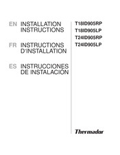 Thermador T24ID905LP Instructions D'installation