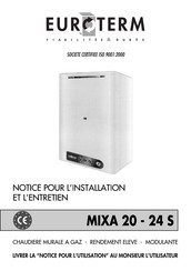 Euroterm MIXA 20 S Notice Pour L'installation, L'utilisation Et L'entretien