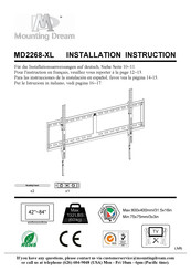 Mounting Dream MD2268-XL Instructions D'installation