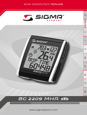 SIGMA SPORT Topline BC 2209 MHR sTs Mode D'emploi