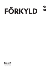 Ikea FORKYLD Mode D'emploi