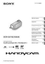 Sony Handycam DCR-SX83E Guide Pratique