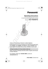 Panasonic KX-TGA551C Manuel D'utilisation
