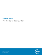 Dell Inspiron 3670 Caractéristiques Et Configuration