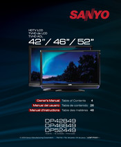 Sanyo DP52449 Manuel D'instructions