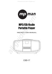 MPMan CSD-17 Manuel D'instructions