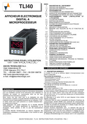 ASCON TECNOLOGIC TLI40 Instructions Pour L'utilisation