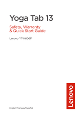 Lenovo Yoga Tab 13 Guide Rapide