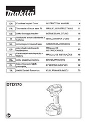 Makita DTD170 Manuel D'instructions