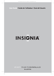 Insignia IS-LCDTV32 Guide De L'utilisateur