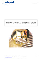 SOFRANEL Snake Eye III Notice D'utilisation