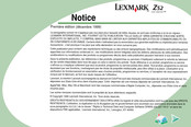 Lexmark Z52 Notice D'utilisation