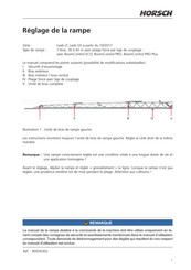 horsch Leeb LT Serie Mode D'emploi