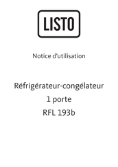 Listo RFL 193b Notice D'utilisation