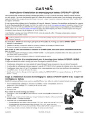 Garmin GPSMAP 620 Instructions D'installation