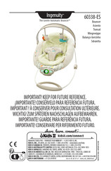 Kids II Ingenuity The Gentle Automatic Bouncer 60338-ES Mode D'emploi