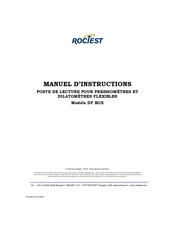 Roctest DP BOX Manuel D'instructions