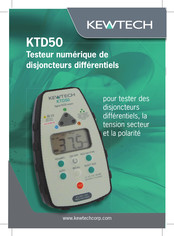Kewtech KTD50 Mode D'emploi