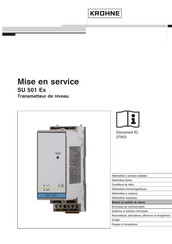 KROHNE SU 501 Mise En Service