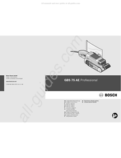 Bosch GBS 75 AE Professional Notice Originale