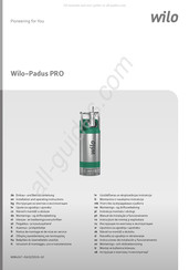Wilo Padus PRO M08L/T039-540/A Notice De Montage Et De Mise En Service