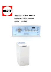 ARTHUR MARTIN AWT 1156 AA Mode D'emploi