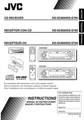 JVC KD-S790 Manuel D'instructions