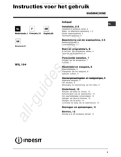 Indesit WIL 164 Mode D'emploi