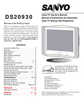 Sanyo DS20930 Manuel D'instructions