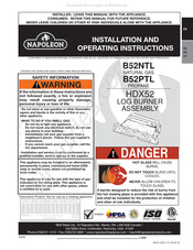 Napoleon B52PTL Instructions D'installation Et D'opération